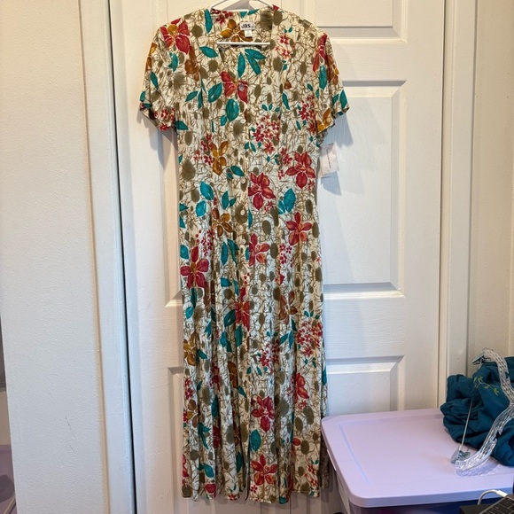 Vintage NWT JBS Floral Button Up Maxi Dress - Size 12 - Picture 2 of 9